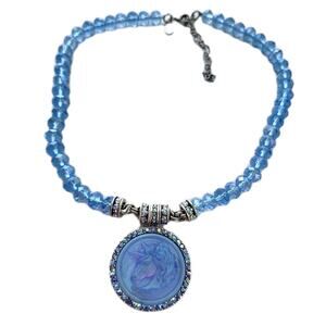 Kirks Folly Seaview Aurora Blue Purple Unicorn Necklace Rare